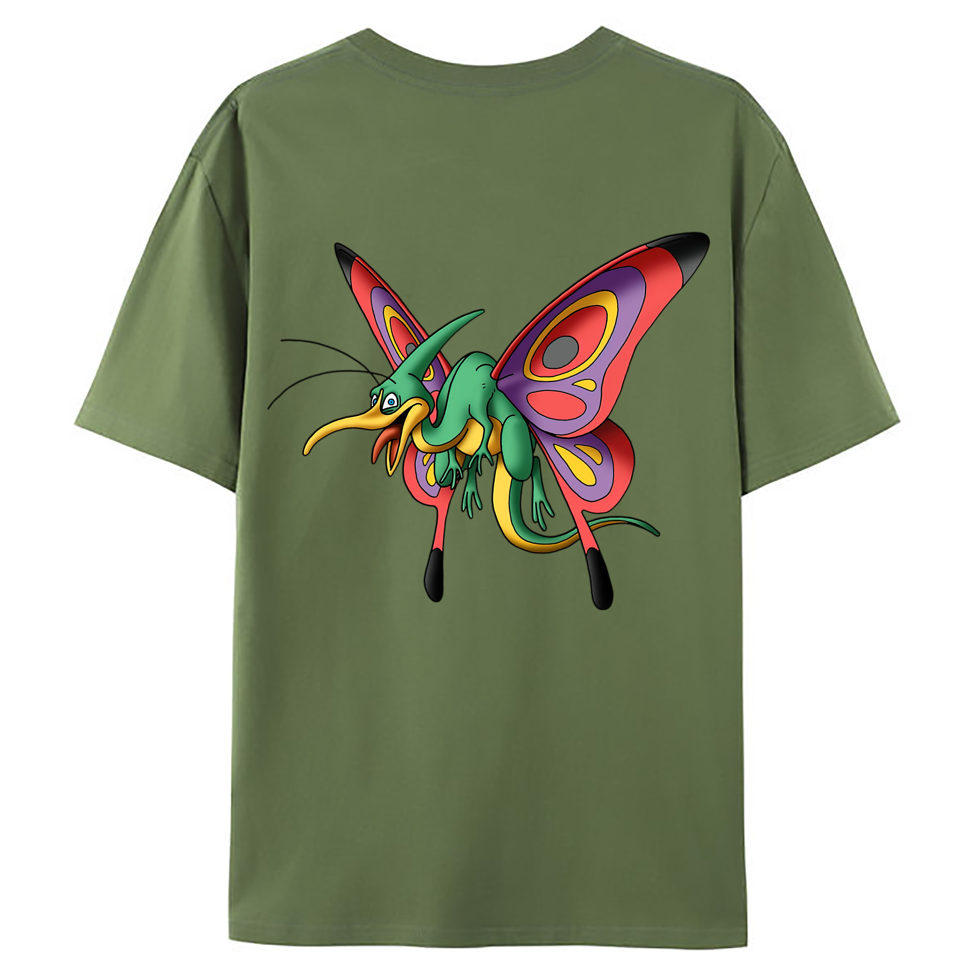 （画像用） ドラゴンクエスト Doragon Kuesuto Dragon Quest 綿100％ メンズ半袖Tシャツ（バックプリント） 通気性